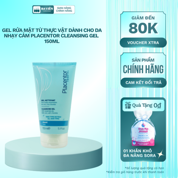 Gel Rửa Mặt Placentor Vegetal Cleansing GEL Dành Cho Mọi Loại Da ( 150 ML )