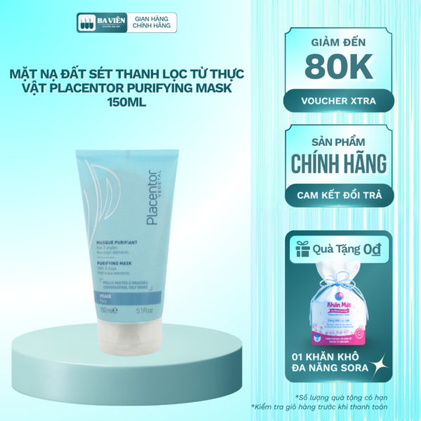 Mặt Nạ Đất Sét Placentor Vegetal Purifying Mask (150 ML)