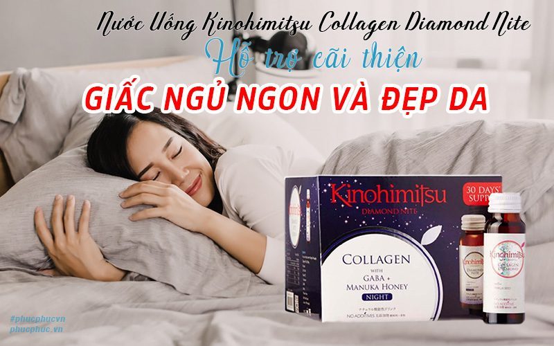 Nước Uống Kinohimitsu Collagen Diamond Nite Drink - Hỗ Trợ Dưỡng Da, Ngủ Ngon Ban Đêm thông tin