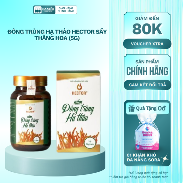 Đông Trùng Hạ Thảo Hector Sấy Thăng Hoa (5g)