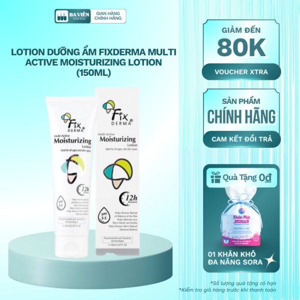 Lotion Dưỡng Ẩm Fixderma Multi Active Moisturizing Lotion (150ml)