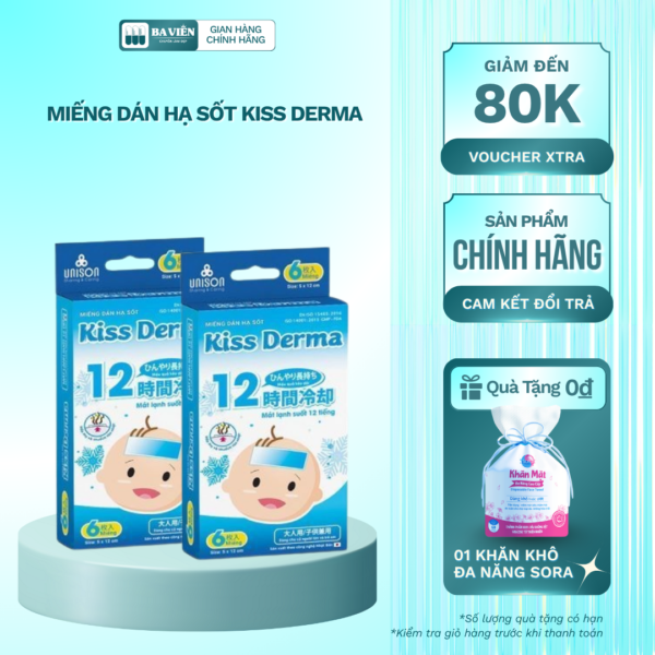 Miếng Dán Hạ Sốt Kiss Derma