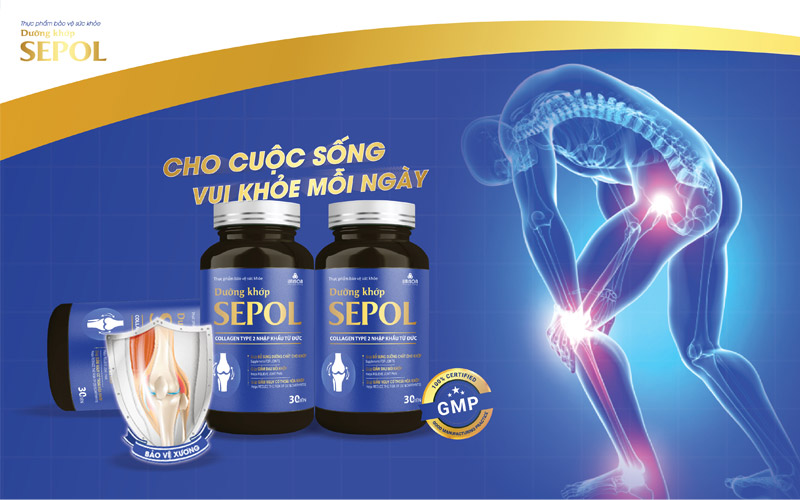 Sepol là thực phẩm chức năng hỗ trợ dưỡng chất cho xương khớp