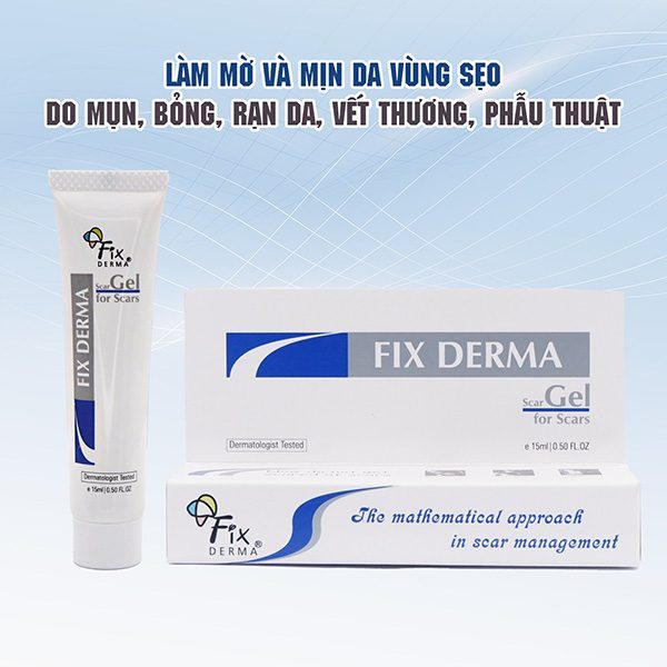 Đối tượng sử dụng Gel mờ sẹo Fixderma Scar Gel