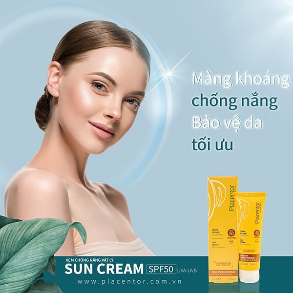 Kem chống nắng Placentor Sun Scream SPF 50+, PA +++