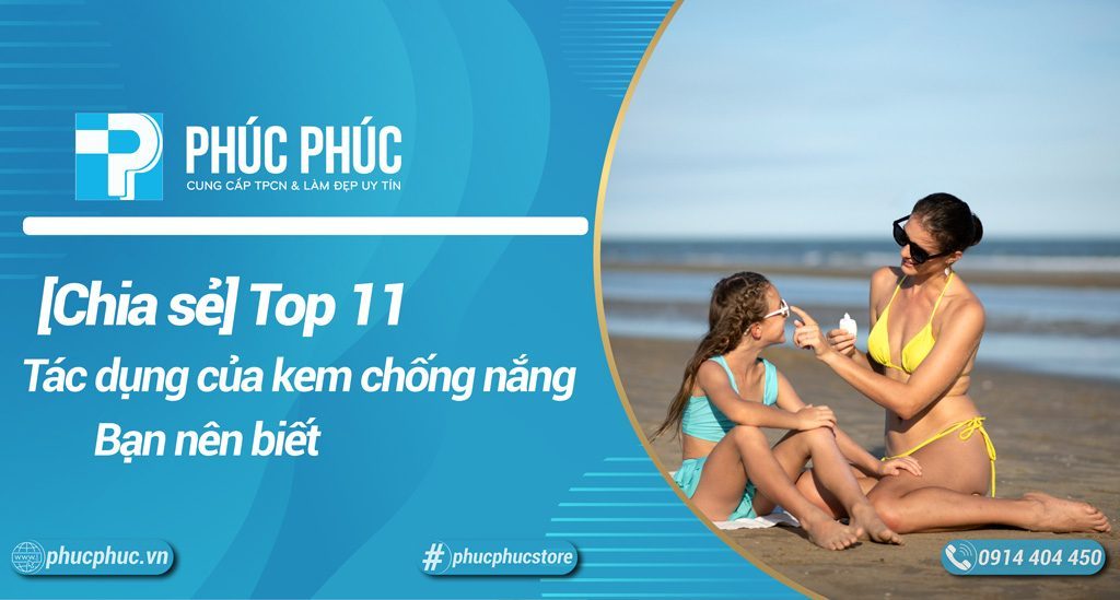 11 tác dụng của kem chống nắng