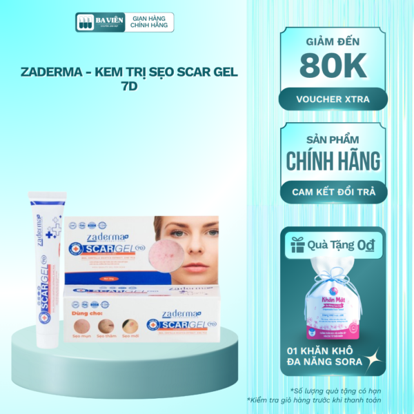 Zaderma - Kem Trị Sẹo Scar Gel 7D