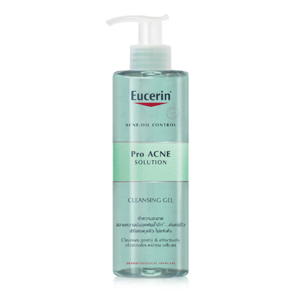 Eucerin - Gel Rửa Mặt Cho Da Nhờn Mụn 400ml Pro ACNE Solution Cleansing Gel